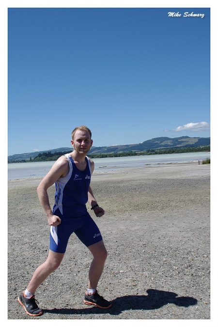 Trainingslauf in Rotorua